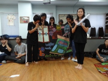 อาสาสร้างสื่อการเรียนรู้บนผืนผ้า 27 มค.  Volunteer to Create Learning Material on Canvas – in Thailand Jan.27, 19